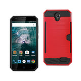 ZTE Warp 7/ Z959 Slim Armor Hybrid Case With Card Holder