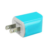  Micro USB 1 Amp Portable Micro Travel Adapter Charger With Cable In Blue