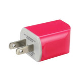  Micro USB 1 Amp Portable Micro Travel Adapter Charger With Cable In Hot Pink