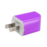  Micro USB 1 Amp Portable Micro Travel Adapter Charger With Cable In Purple