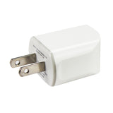  Micro USB 1 Amp Portable Micro Travel Adapter Charger With Cable In White