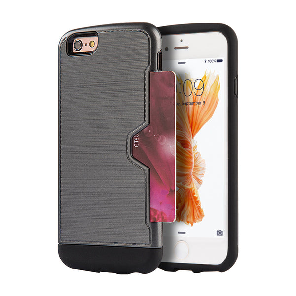 Apple iPhone 6/6S Card-Away Silk Dual Hybrid Case