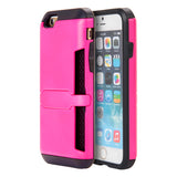 Apple iPhone 6/6S Hybrid Clip Card Case With Lock Stand