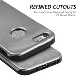 Apple iPhone7 Carbon Tech Silk Hybrid Pc + TPU Cover Case