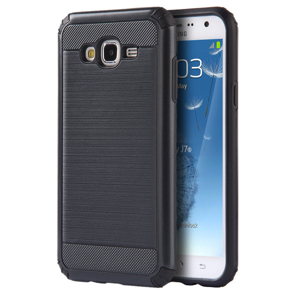 Samusng Galaxy J7 2015 Silkee Armor Anti Shock Pc + TPU Dual