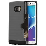 Samsung Galaxy Note 7 Card-Away Silk Dual Hybrid Case