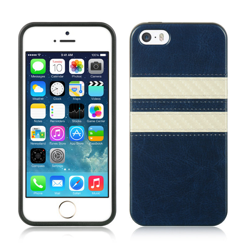 iPhone 5/5S TPU Imd Leather Finish Case