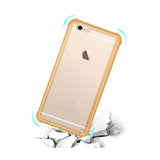  iPhone 6 Plus Mirror Effect Case With Air Cushion Protection In Clear Gold