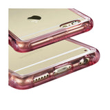  iPhone 6 Plus Mirror Effect Case With Air Cushion Protection In Clear Hot Pink