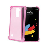  LG Stylus 2 Mirror Effect Case With Air Cushion Protection In Clear Hot Pink