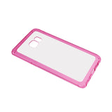  Samsung Galaxy S6 Edge Plus Mirror Effect Case With Air Cushion Protection In Clear Hot Pink