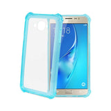  Samsung Galaxy J7 Mirror Effect Case With Air Cushion Protection In Clear Navy