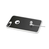  iPhone 7 Plus Mirror Effect Clear Case With Air Cushion Shock Absorption In Gray