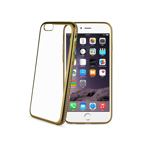 iPhone 6S Plus Soft Tpu Slim Clear Case With Diamond Frames