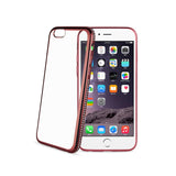  iPhone 6S Plus Soft Tpu Slim Clear Case With Diamond Frames In Rose Gold