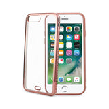  iPhone 7 Plus Soft Tpu Slim Clear Case With Diamond Frames In Rose Gold