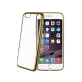  iPhone 6S Soft Tpu Slim Clear Case With Diamond Frames In Gold