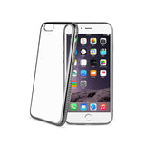  iPhone 6S Soft Tpu Slim Clear Case With Diamond Frames In Silver