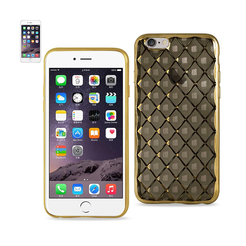 iPhone 6S Plus Flexible 3D Rhombus Pattern Tpu Case