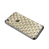  iPhone 6S Plus Flexible 3D Rhombus Pattern Tpu Case With Shiny Frame In Clear