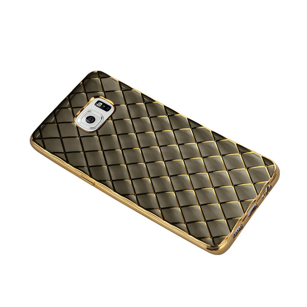 Samsung Galaxy S6 Edge Plus Flexible 3D Rhombus Pattern Tpu Case