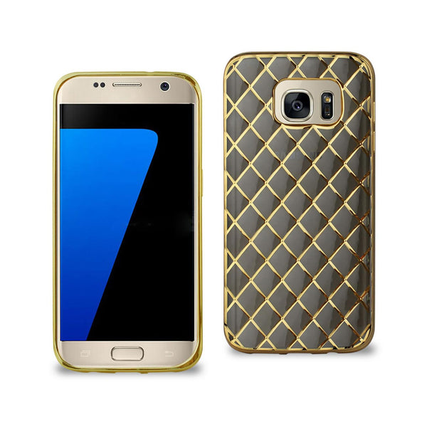 Samsung Galaxy S7 Flexible 3D Rhombus Pattern Tpu Case