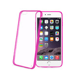  iPhone 6 Plus/ 6S Plus Clear Back Frame Bumper Case In Pink