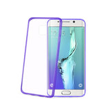  Samsung Galaxy S6 Edge Plus Clear Back Frame Bumper Case In Purple