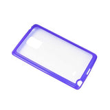  Samsung Galaxy Note Edge Clear Back Frame Bumper Case In Purple