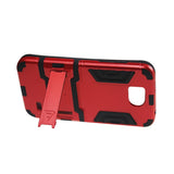  ZTE Overture 2 Hybrid Metallic Case With Kickstand In Black Red