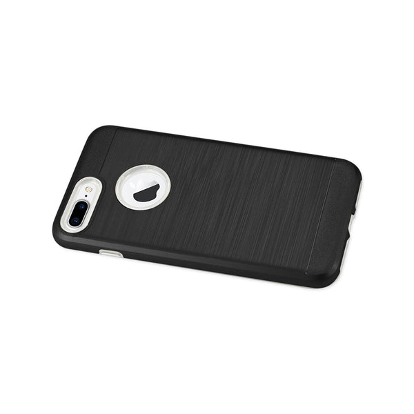 iPhone 7 Plus Hybrid Metal Brushed Texture Case