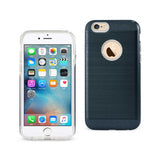 iPhone 6/ 6S Hybrid Metal Brushed Texture Case