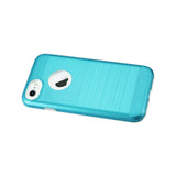  iPhone 7 Hybrid Metal Brushed Texture Case In Blue