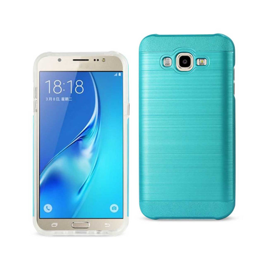 Samsung Galaxy J7 Hybrid Metal Brushed Texture Case