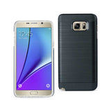 Samsung Galaxy Note 5 Hybrid Metal Brushed Texture Case