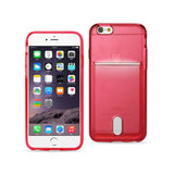 iPhone 6 Plus Semi Clear Case With Card Holder