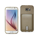 Samsung Galaxy S6 Semi Clear Case With Card Holder