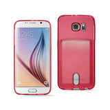 Samsung Galaxy S6 Semi Clear Case With Card Holder