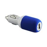 USB Car Charger For Apple iPhone 3G/ 3Gs Ipod Nano 1A5V Blue With 39Inch USB Data Cable