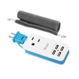  4 Amp Home Travel Charging Station In Blue