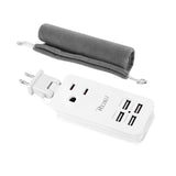  4 Amp Home Travel Charging Station In White