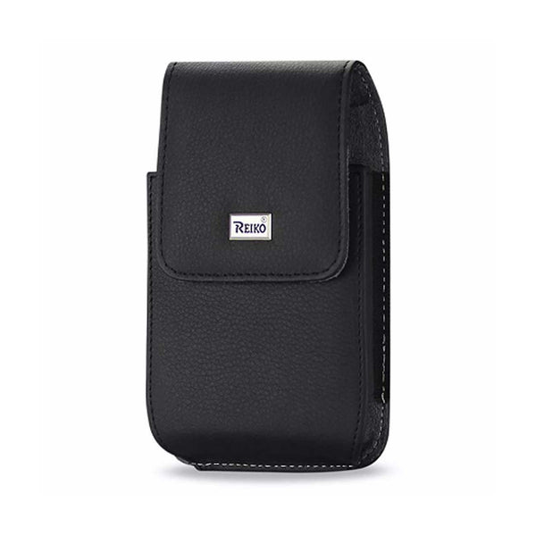 Vertical Leather Pouch iPhone5 Plus- With Megnetic And Metal Belt Clip Inner Size: 5.27X2.71X0.7Inch