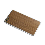  iPhone 6 Plus Wood Grain Slim Snap On Case In Silver