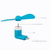 Apple 8 Pin Mini Cooler Fan For Phones Or Tablets  